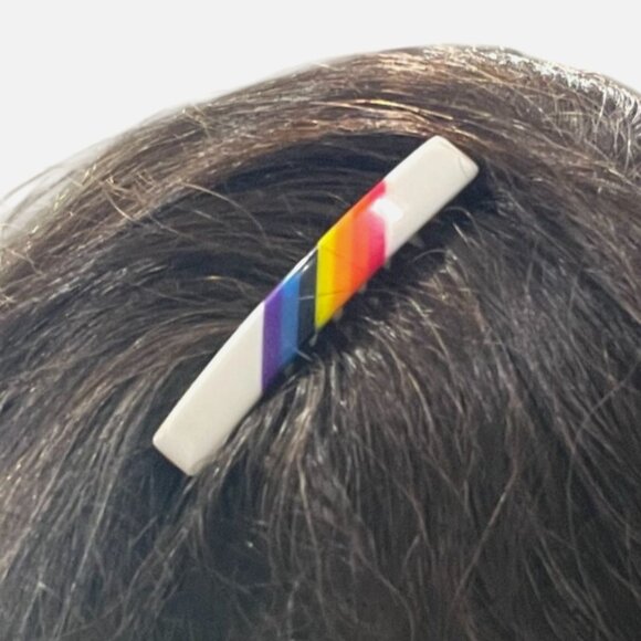 Lot of 12 Vintage Hair Combs 70s 80s Bold Plastic Japanese Rainbow Beaded Tulip - Picture 8 of 10